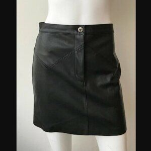 BB Dakota skirt Keep Livin Vegan Leather Black Mini Size 4